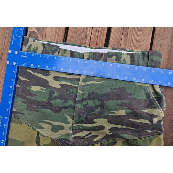 Vintage Cabelas Brush Guard Camo Hunting Pants Fleece Lined Upland Mens 36 - Picture 7 of 12